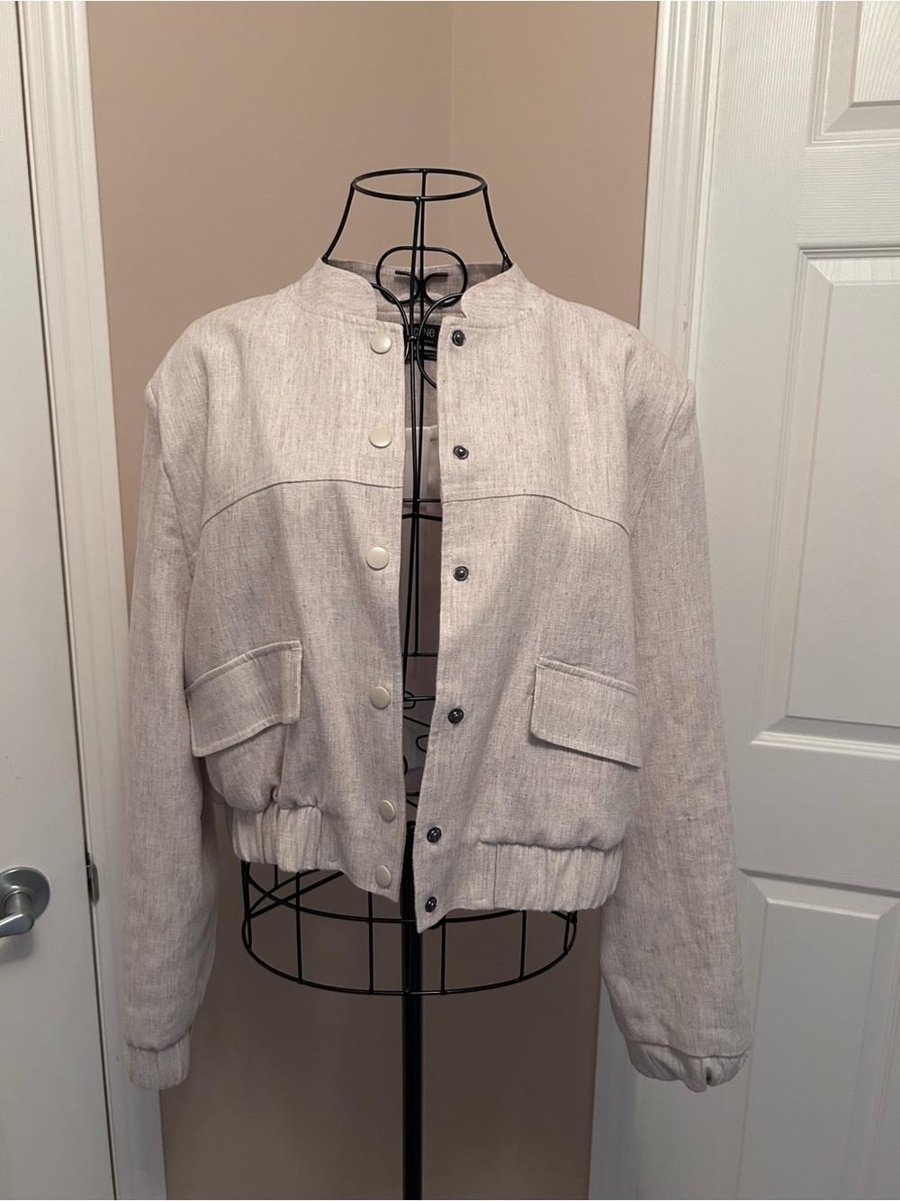 Icône par Simons Linen/Viscose Jacket – Size L – Excellent Condition